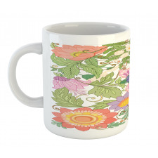 Pastel Flowers Nostalgia Mug