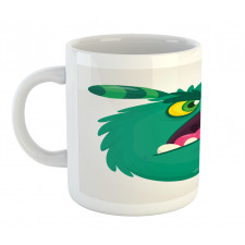 Fluffy Angry Monster Cartoon Mug