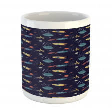 Stars Rockets and Planets Mug