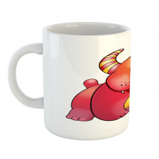 Bizarre Creature with Horns Mug