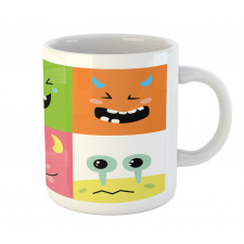 Colorful Blocks Emoticon Mug