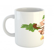 Monkey with Banana Tree Mug