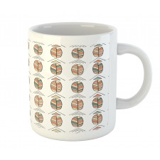 Basic Hand Drawn Leaves Art Mug