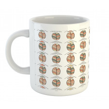 Basic Hand Drawn Leaves Art Mug