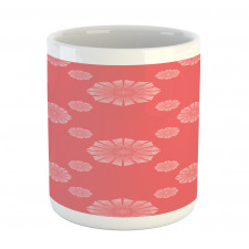 Monotone Polygon Flowers Mug