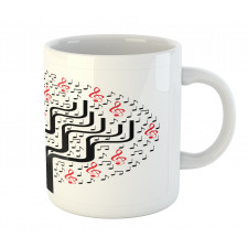 Round Geometric Tree Mug