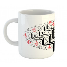 Round Geometric Tree Mug