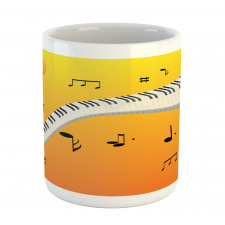 Joyous Sunset Piano Keys Mug