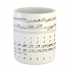 Detailed Musical Motifs Mug