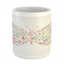 Butterfly with Notes Mug