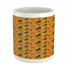 Folk Ornate Birds Mug