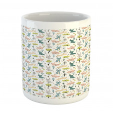 Funny Pastel Bunnies Mug