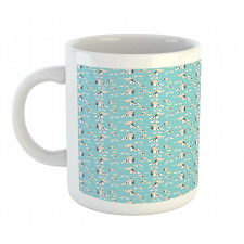 Cheerful Zebra Heart Mug