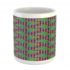 Chameleon with Palm Stripes Mug