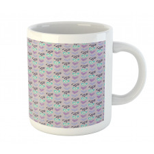 Romance Love Motifs Dots Mug