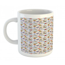 Singing Flying Animals Art Mug