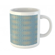 Aquatic Tones Flowers Art Mug