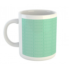 Monochrome Concentric Circles Mug