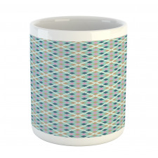 Diagonal Squares Geometric Mug