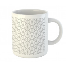 Greyscale Round Squares Mug