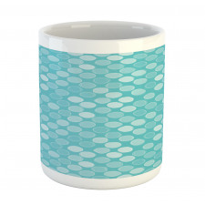 Scribbled Monotone Circles Mug