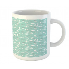 Anker Boat Waves Dolphin Mug