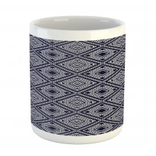 Rhythmic Bicolored Motifs Mug