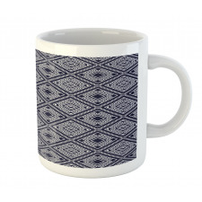 Rhythmic Bicolored Motifs Mug