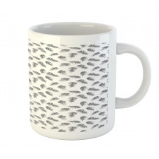 Fluffy Antique Plumage Art Mug