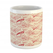 Vintage Style Flowers Art Mug