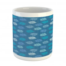 Ornamental Repeated Flowers Mug