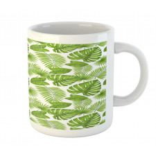 Tropical Forest Leaves Art Mug