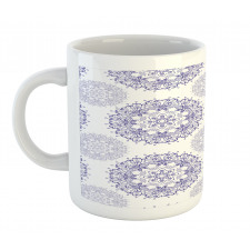 Floral Mandala with Hearts Mug