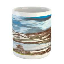 Snowy Mountains and Lake Mug