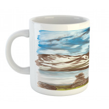 Snowy Mountains and Lake Mug