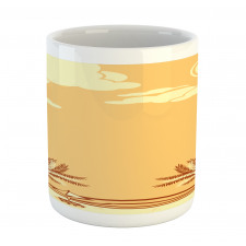 Retro Seaside Palm Trees Mug