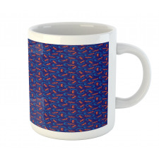 Dotted Blobs Dragonflies Mug