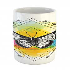 Geometric Butterfly Form Mug