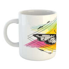 Geometric Butterfly Form Mug