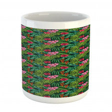 Hibiscus Plumeria Monstera Mug