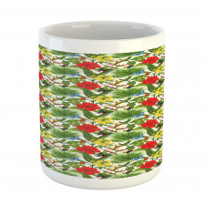 Cheerful Hibiscus Butterfly Mug