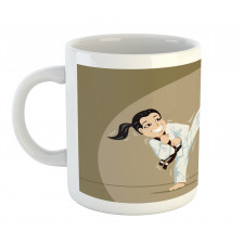 Children Karate Cartoon Art Mug