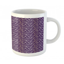 Lavish Curls on Purple Tone Mug