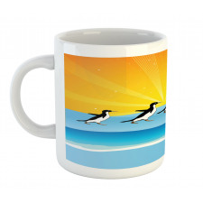 Penguins Walking Mug