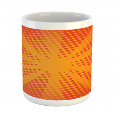 Half Tone Dots Retro Rays Mug