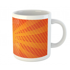 Half Tone Dots Retro Rays Mug