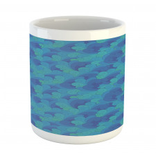 Doodle Ocean Sky Clouds Mug