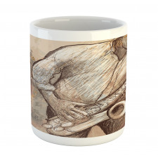 Jazz Musician on Street Mug