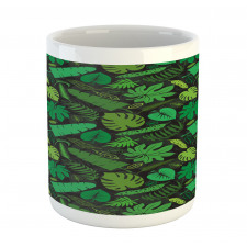 Various Leaf Silhouettes Mug