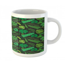 Various Leaf Silhouettes Mug